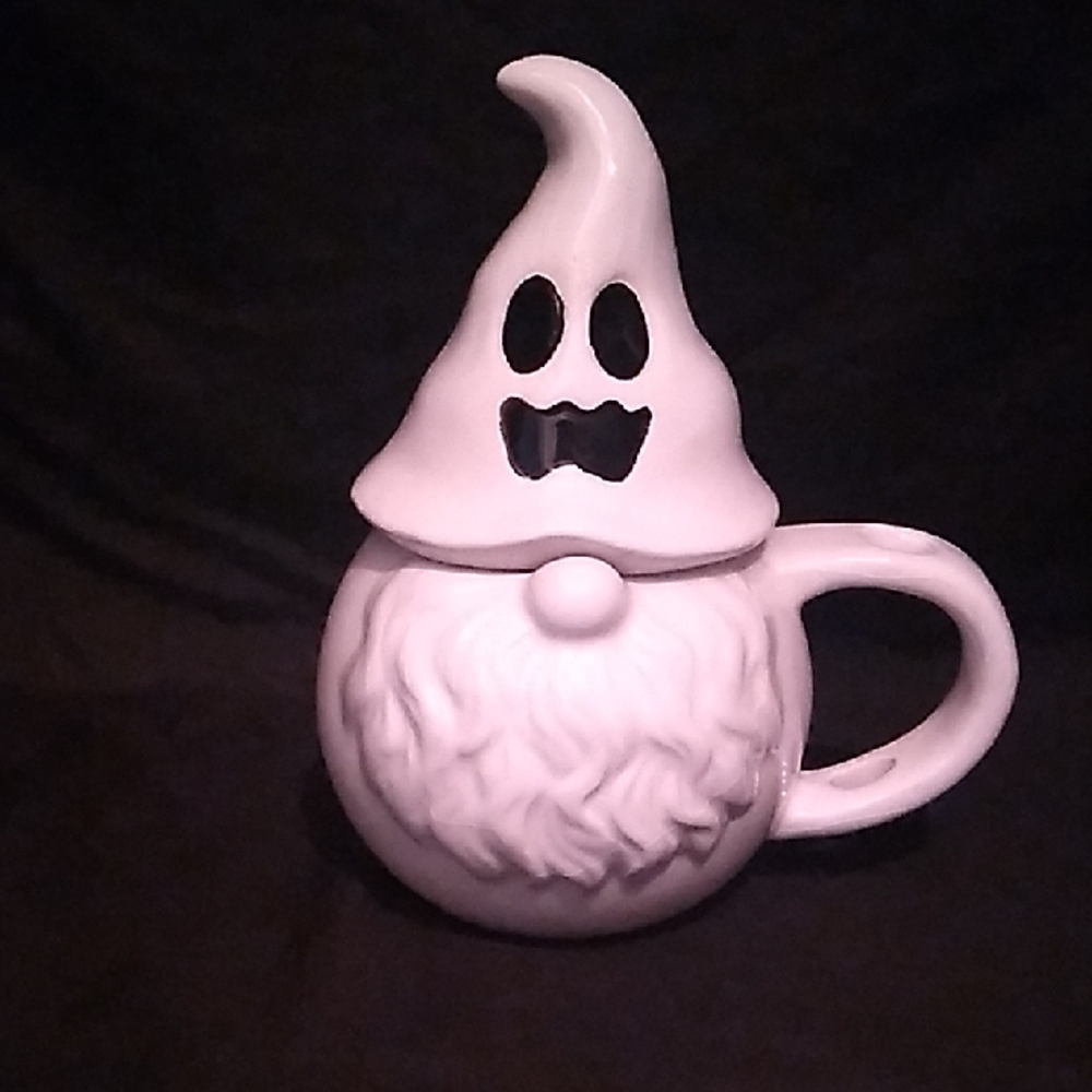 Ghostly White Ceramic Mug